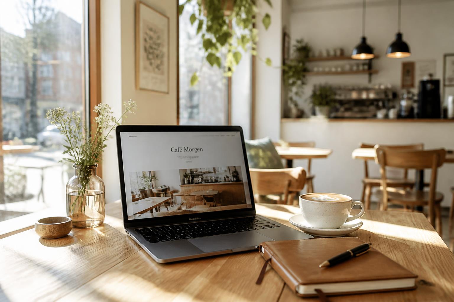 Cafe workspace
