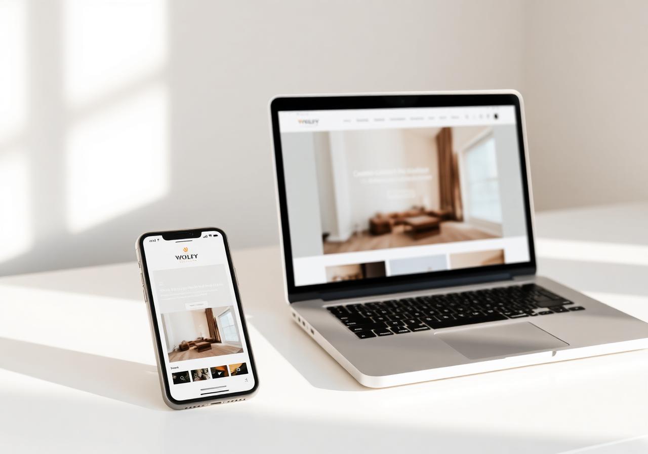 A website displayed on both desktop and mobile, fully responsive