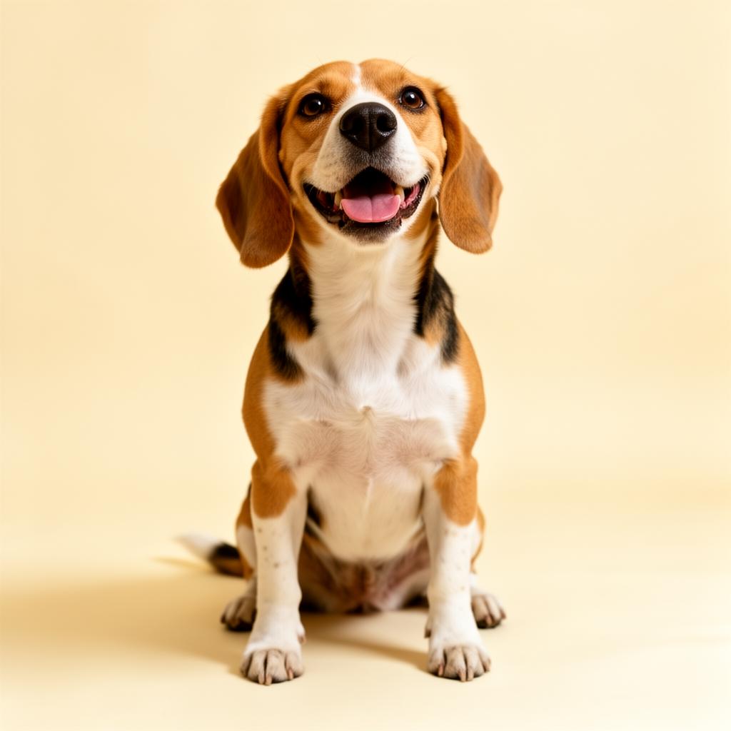 Friendly beagle dog