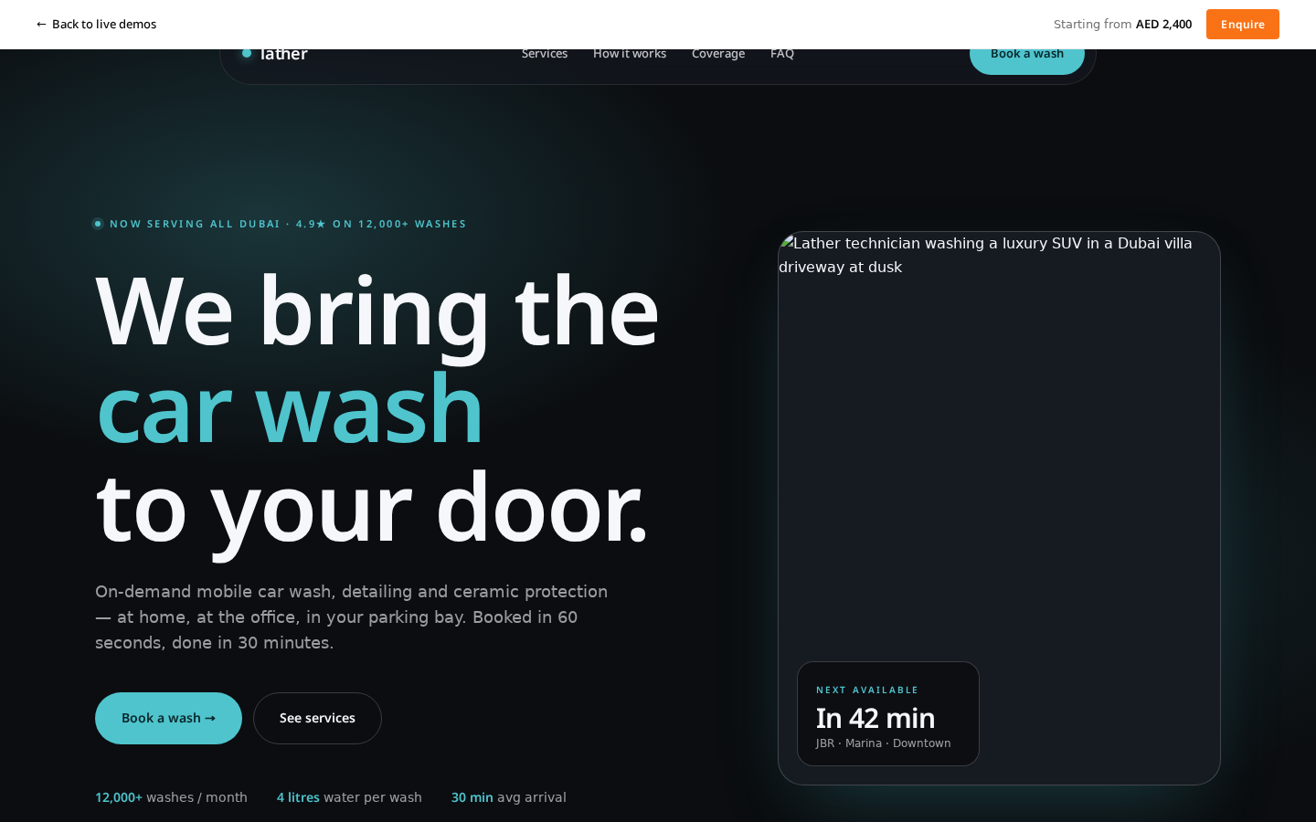 Lather — Mobile Car Wash