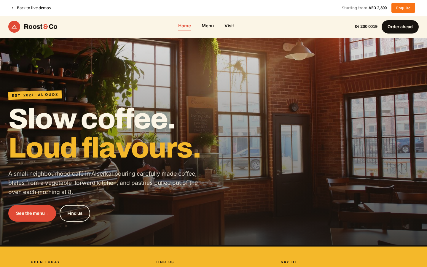 Roost & Co — Neighbourhood Café