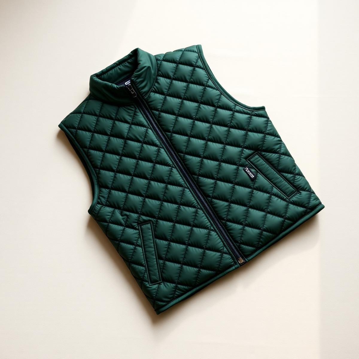 Quilted Gilet — Forest