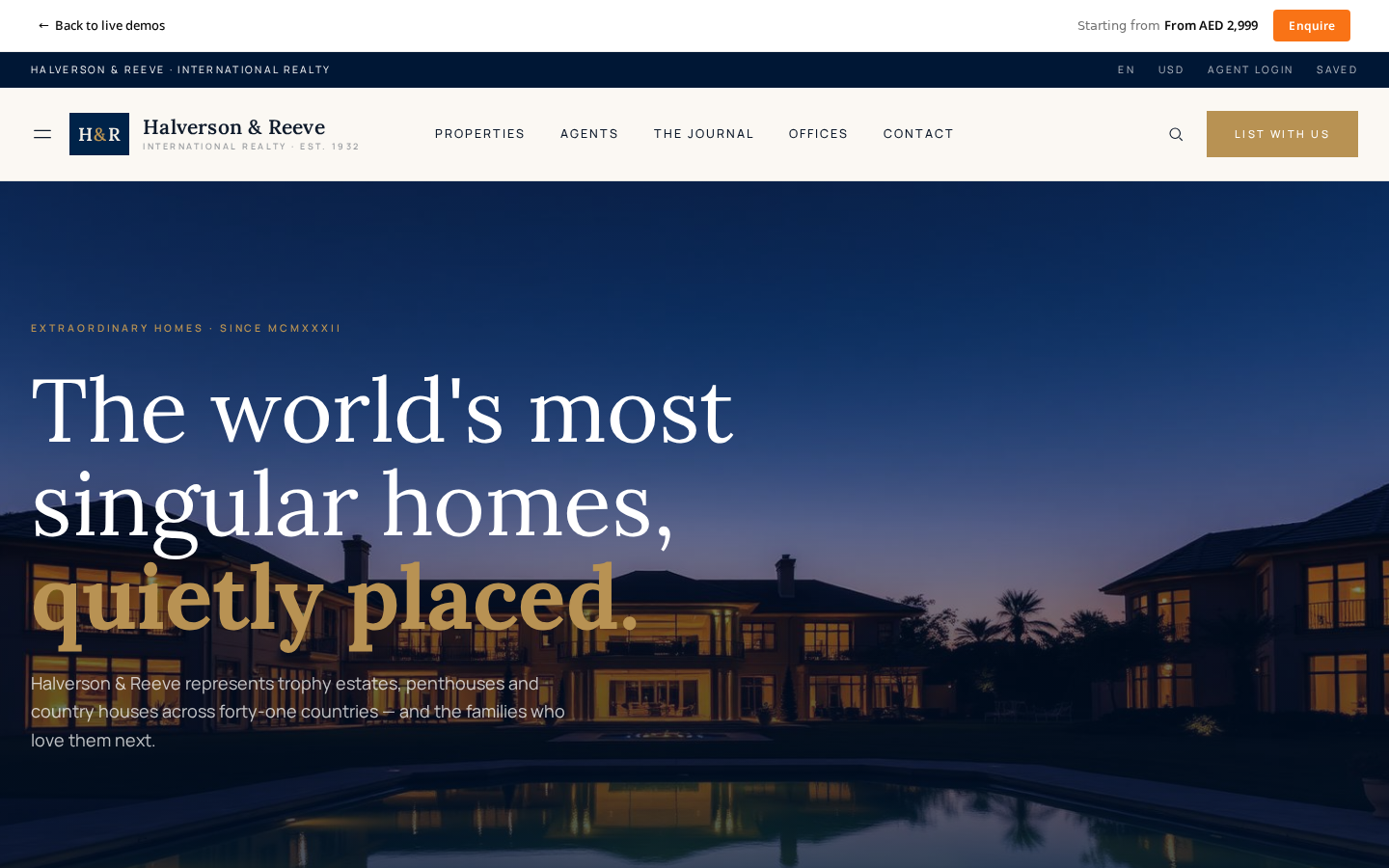 Halverson & Reeve — International Real Estate Platform