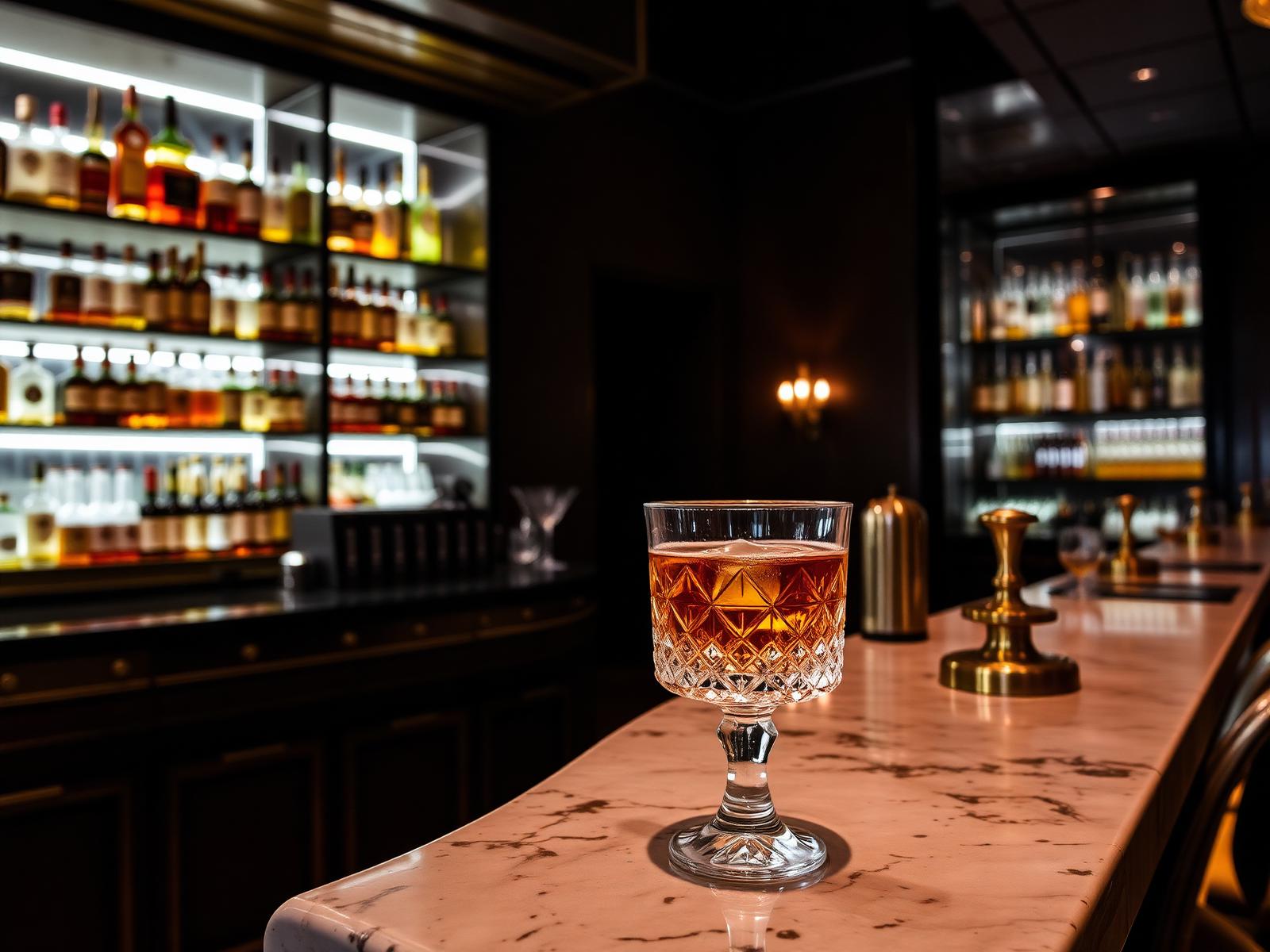 Cocktail and whisky bar