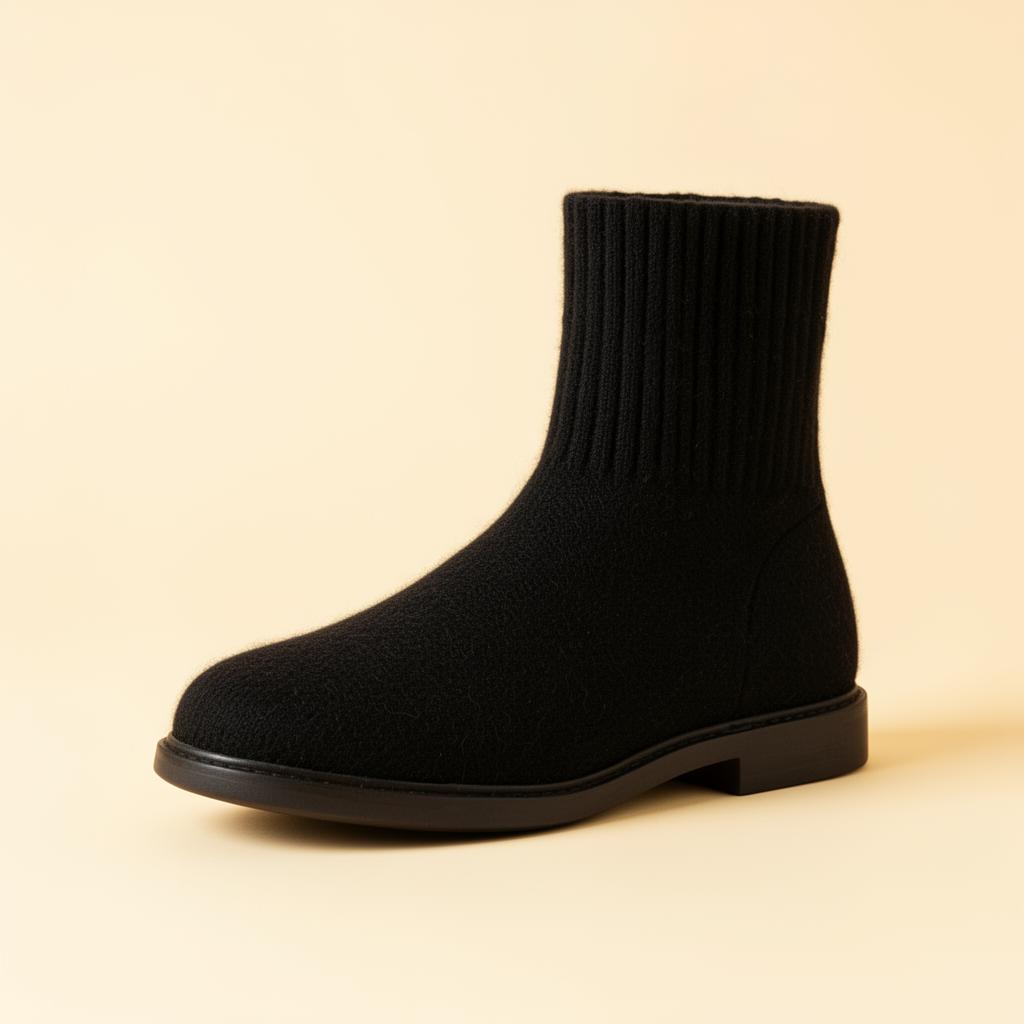 Wool Boot — Soft Black