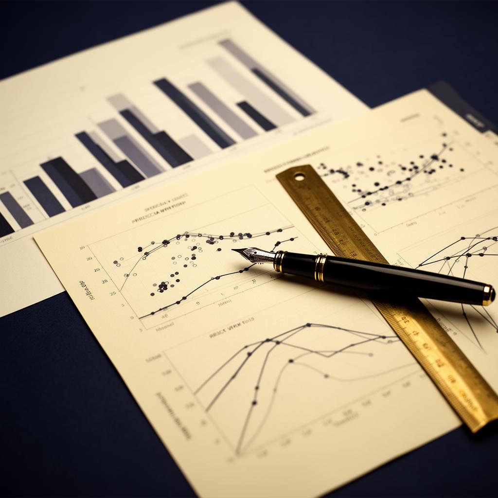 Editorial photograph of analytical charts